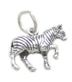 Zebra sterling silver charm .925 x 1 Zebras Safari berlocker