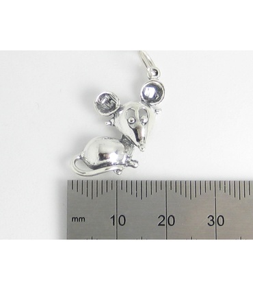 Silver hot sale mouse charm