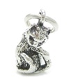 Cat sterling silver charm .925 x 1 charms Feline Pussy Cats charms