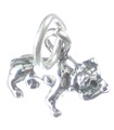 Bulldog charm i sterlingsilver .925 x 1 Dog Bull Dogs berlocker