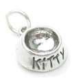 Kitty Food Dish berlock i sterlingsilver .925 x 1 Cats Kattskålar