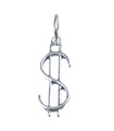 Dollarsymbol sterling silver charm .925 x 1 Dollars Symbol Pengar charm