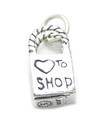 Love to Shop charm i sterling silver .925 x 1 Väskor charmar Shopping