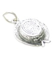 Ciondolo in argento sterling cappello di paglia paglietta .925 x 1 ciondoli cappelli paglietta