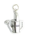 Innaffiatoio 2D charm in argento sterling .925 x 1 Ciondoli da giardinaggio