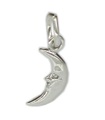 Quarter moon sterling silver charm .925 x 1 Moons Crescent charm