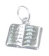 Book sterling silver charm .925 x 1 Books Writer Author Reading charms