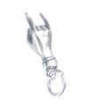 Signe italien de bonne chance en argent sterling breloque en argent sterling .925 x 1 breloques porte-bonheur