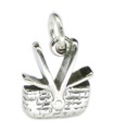 Picknick korg charm i sterling silver .925 x 1 Food Hamper berlocker