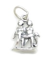 Gemini Twins charm i sterling silver .925 x 1 Zodiac Zodiacs charm