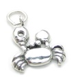 Crab sterling silver charm .925 x 1 Cancer Zodiac Crabs charm