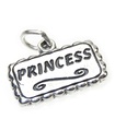 Princess charm i sterling silver .925 x 1 Prinsessor charm