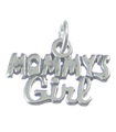 Mommys Girl charm i sterling silver .925 x 1 Love charms