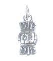 Dig or Die Volleyball sterling silver charm .925 x 1 Volley Ball sports