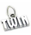 Twin sterling silver charm .925 x 1 Twins charms