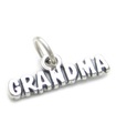 Grandma sterling silver charm .925 x 1 Grandmother Grand Ma Mother charms