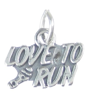 Love to Run  Marathon Charms