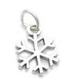 Charm de plata de ley con copo de nieve .925 encantos de Navidad del tiempo de copo de nieve