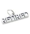 Retired sterling silver charm .925 x 1 Retiring Retire charms