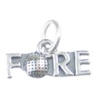 Fore golf charm i sterling silver .925 x 1 Golfande golfspelare