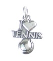 I Love Tennis sterling silver berlock .925 x 1 Sportsberlocker