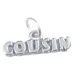 Cousin sterling silver charm .925 x 1 Family Families Cousins charm