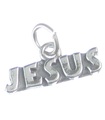 Dije de plata de ley de Jesús .925 x 1 Dijes de Cristo de oración de Dios santo