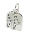 Dieci Comandamenti Tavolette charm in argento sterling Mosè .925 x 1 Holy charms