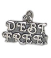 Breloque en argent sterling sans dette .925 x 1 Breloques sans dette