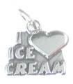 I Love Glass sterling silver charm .925 x 1 Ices Ice Cream berlocker