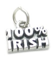 100 Percent Irish sterling silver charm .925 x 1 Ireland charms