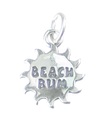 Beach Bum sterling silver charm .925 x 1 Resting Relaxing Holidays charms