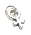 Female symbol sterling silver charm .925 x 1 Lady charms