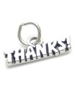 Tack charm i sterling silver .925 x 1 Tacksamhet Tack Tack charm