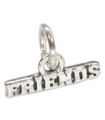 Breloque amis en argent sterling .925 x 1 breloques BF ou BFF