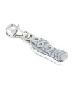 Charm de clip de plata esterlina para zapato de maratón de 26.2 millas .925 x 1 charms