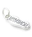 Marathonschuh Sterling Silber Charm .925 x 1 Marathons Läufer Charms