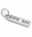 Charm Gotta Run de plata esterlina .925 x 1 Colgantes de corredores y maratón