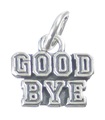 Charme d'adieu en argent sterling .925 x 1 breloques Good Bye Farewell Leaving