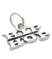 Hip Hop charm i sterling silver .925 x 1 Musik Dans berlocker HipHop