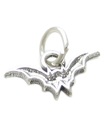 Liten fladdermus charm i silver .925 x 1 Vampire Horror Halloween charm