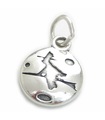 Häxa i sterling silver. 925 x 1 Halloween häxor charm