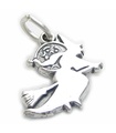 Hexe Sterling Silber Charm .925 x 1 Halloween Hexen Charms