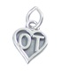 Occupational Therapy sterling silver charm .925 x 1 OT charms