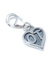 Occupational Therapy clip on sterling silver charm .925 x 1 OT