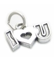 I Love You charm i sterling silver .925 x 1 Love charms