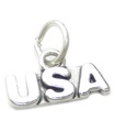 Charm de plata de ley estadounidense .925 x 1 Charms del norte de los Estados Unidos de América