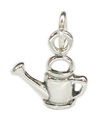 Arrosoir breloque en argent sterling .925 x 1 breloques d'eau de jardinage