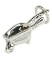 Wheelbarrow sterling silver charm .925 x 1 Wheel Barrow gardening charms