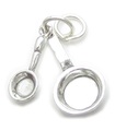 Breloque en argent sterling de poêles à frire .925 x 1 breloques de chef cuisinier de poêle à frire